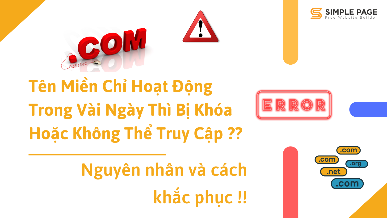 Tên miền chỉ hoạt động được 1 – 2 tuần sau đó không thể truy cập: Nguyên nhân do đâu và cách khắc phục